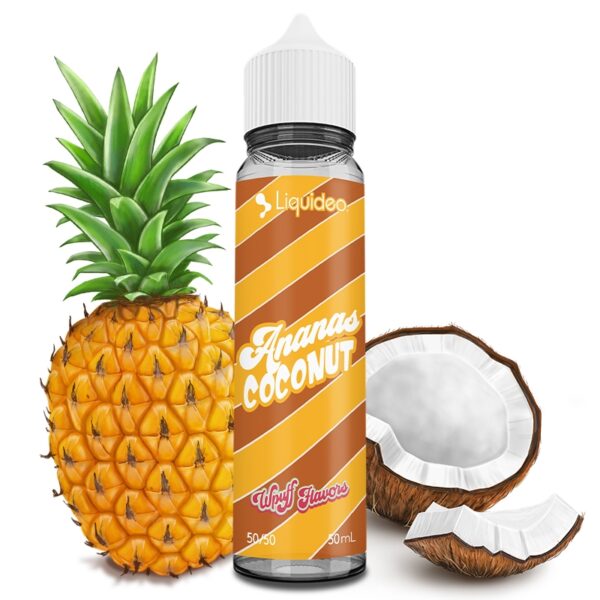 E-LIQUIDE ANANAS COCONUT WPUFF FLAVORS LIQUIDEO 50ML