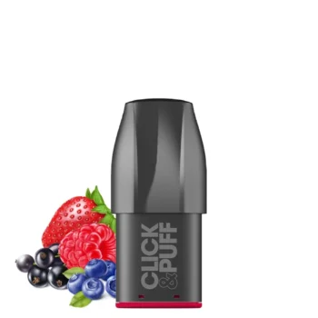 CAPSULES PRE-REMPLIES FRAISE FRAMBOISE CLICK&PUFF X-BAR 650 PUFF