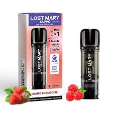 CAPSULE PRÉ-REMPLIE FRAMBOISE PASTEQUE LOST MARY