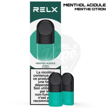 CAPSULE PRÉ-REMPLIE MENTHOL ACIDULE RELX (X2)