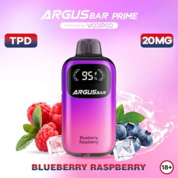 PUFF TPD BLUEBERRY RASPBERRY ARGUS BAR PRIME VOOPOO 12K PUFFS