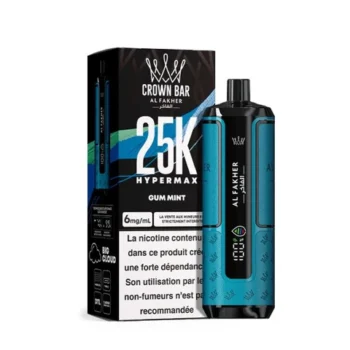 PUFF TPD GUM MINT HYPERMAX CROWN BAR AL FAKHER 25K PUFFS
