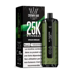PUFF TPD SPACE DREAM HYPERMAX CROWN BAR AL FAKHER 25K PUFFS